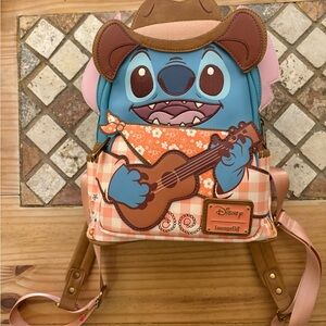 Disney Loungefly Cowboy Stitch mini backpack bag Lilo